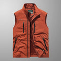 Men's Breathable Cargo Gilet with Many Pockets
