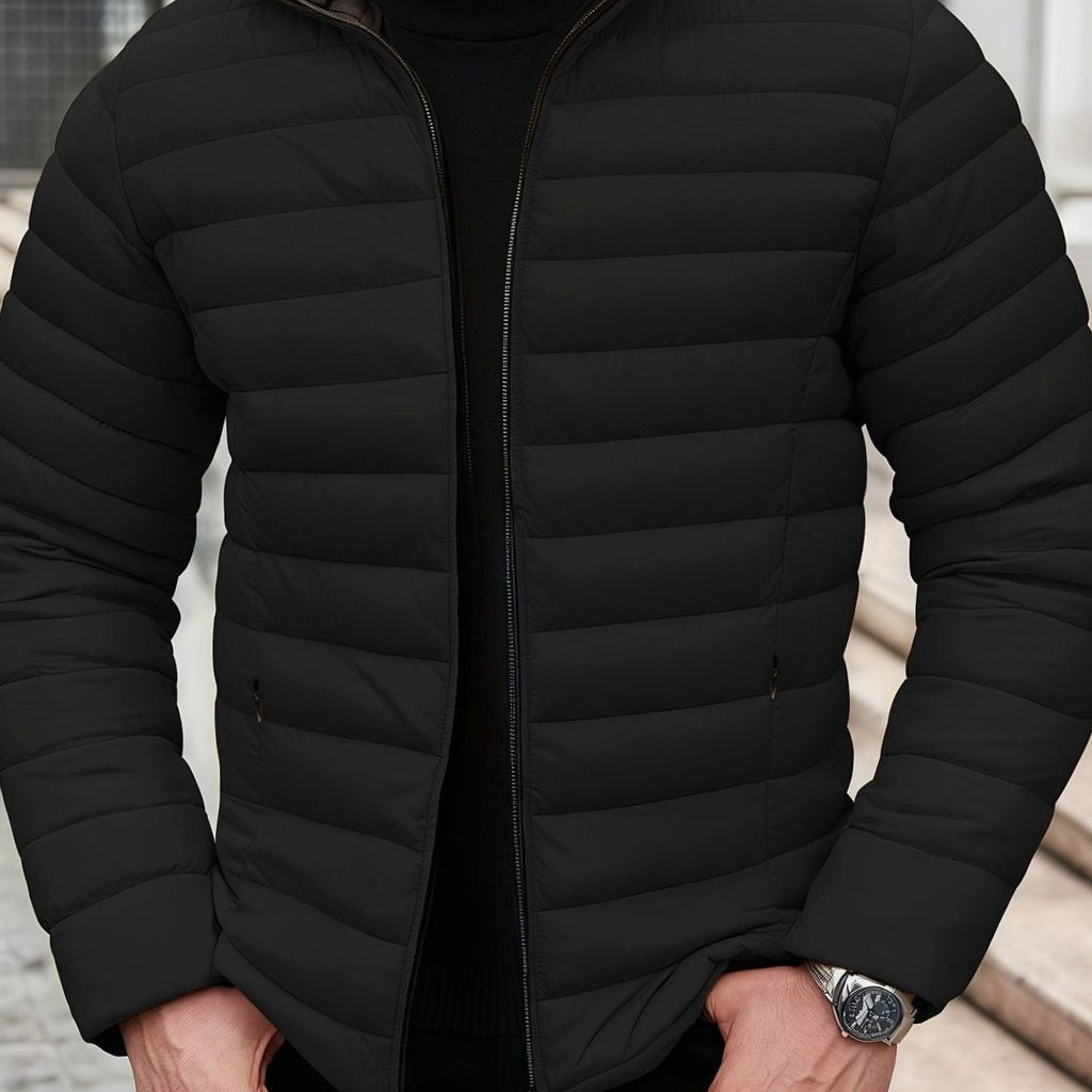 Men's Lightweight Foldable Quilted Puffer Coat