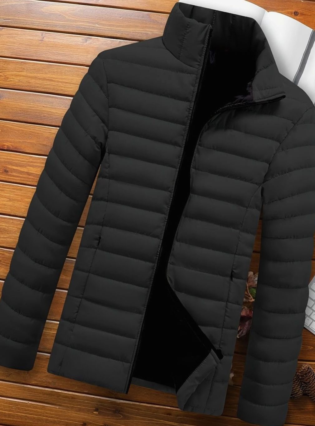Men's Lightweight Foldable Quilted Puffer Coat