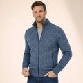 Men's Zip-Front Temperature Regulating Merino Sweater Jacket