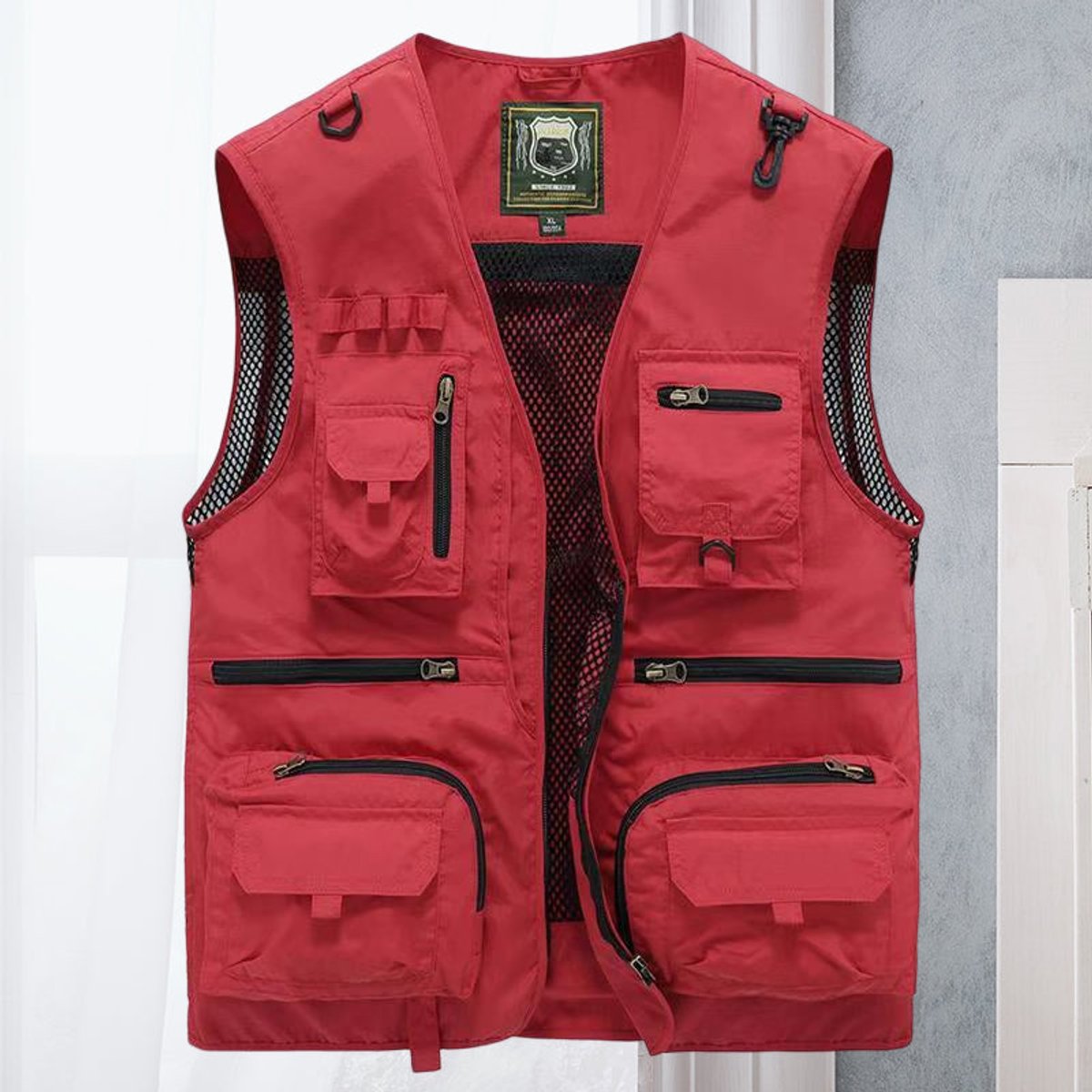 Men's Sleeveless Zip-Up Multi-Pocket Fishing Vest