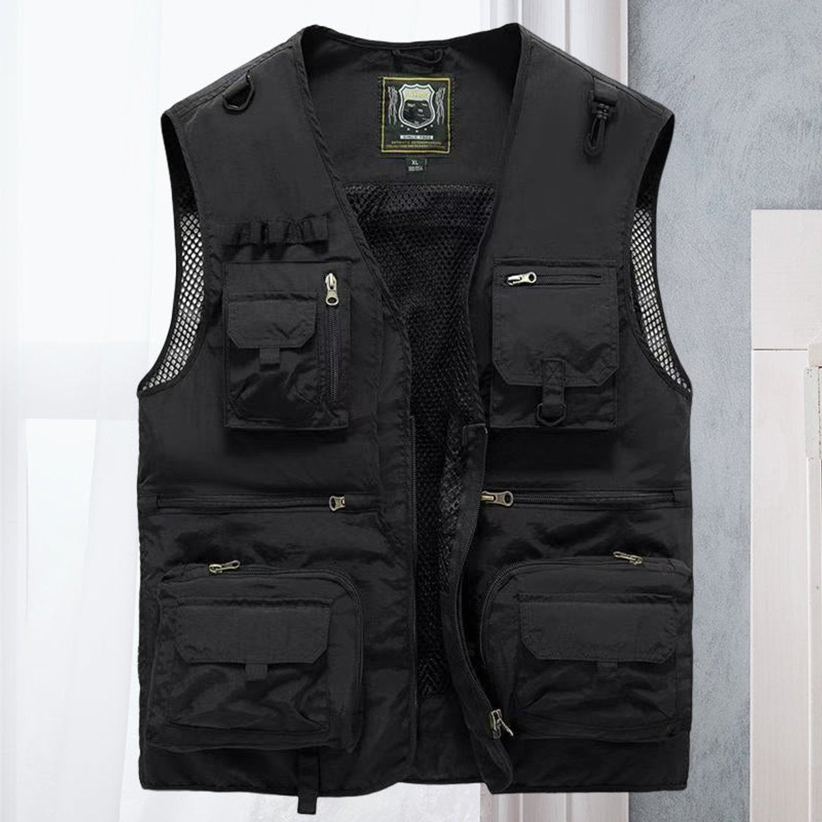 Men's Sleeveless Zip-Up Multi-Pocket Fishing Vest