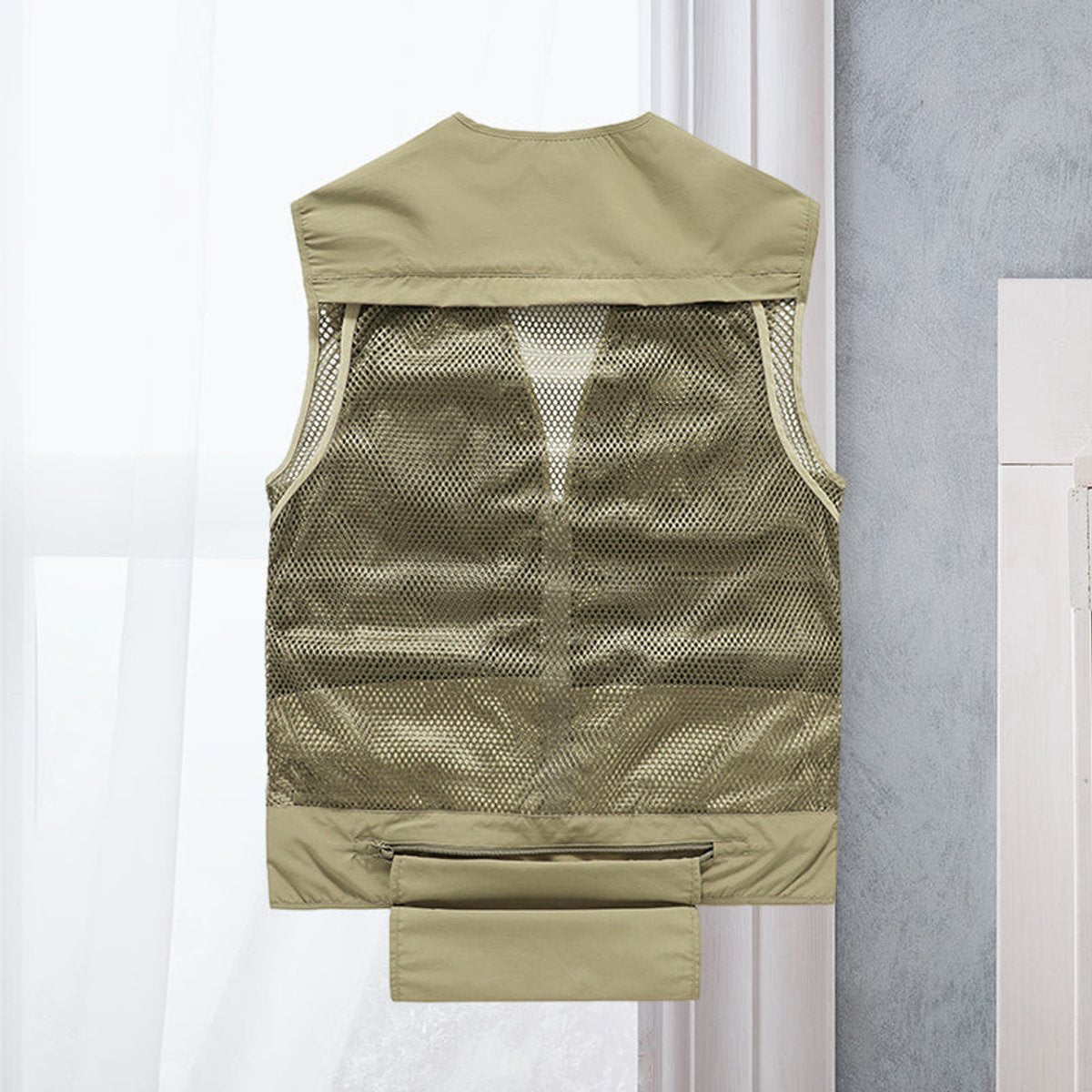Men's Sleeveless Zip-Up Multi-Pocket Fishing Vest
