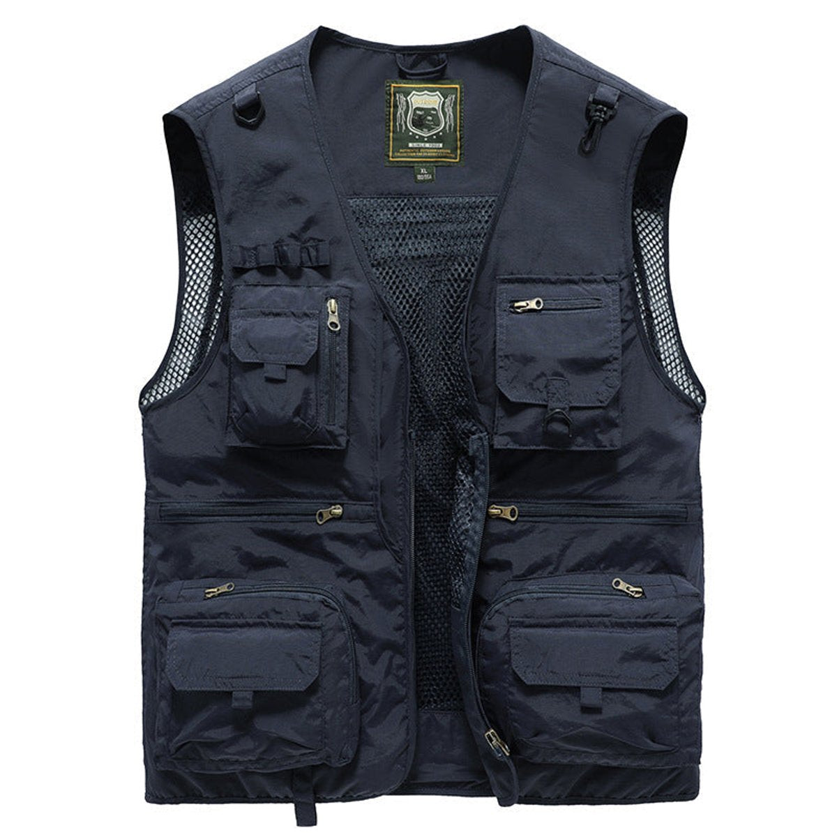 Men's Sleeveless Zip-Up Multi-Pocket Fishing Vest