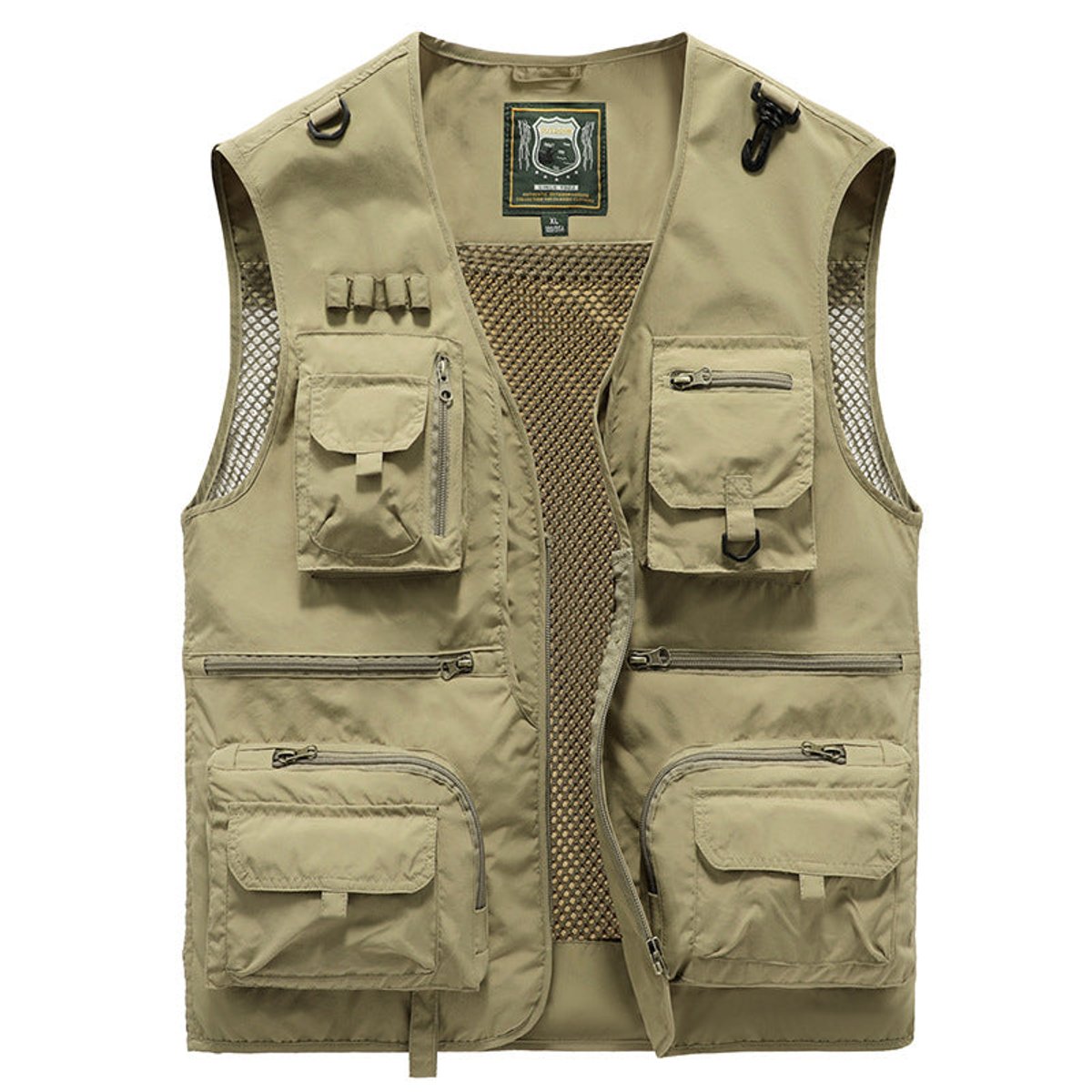 Men's Sleeveless Zip-Up Multi-Pocket Fishing Vest