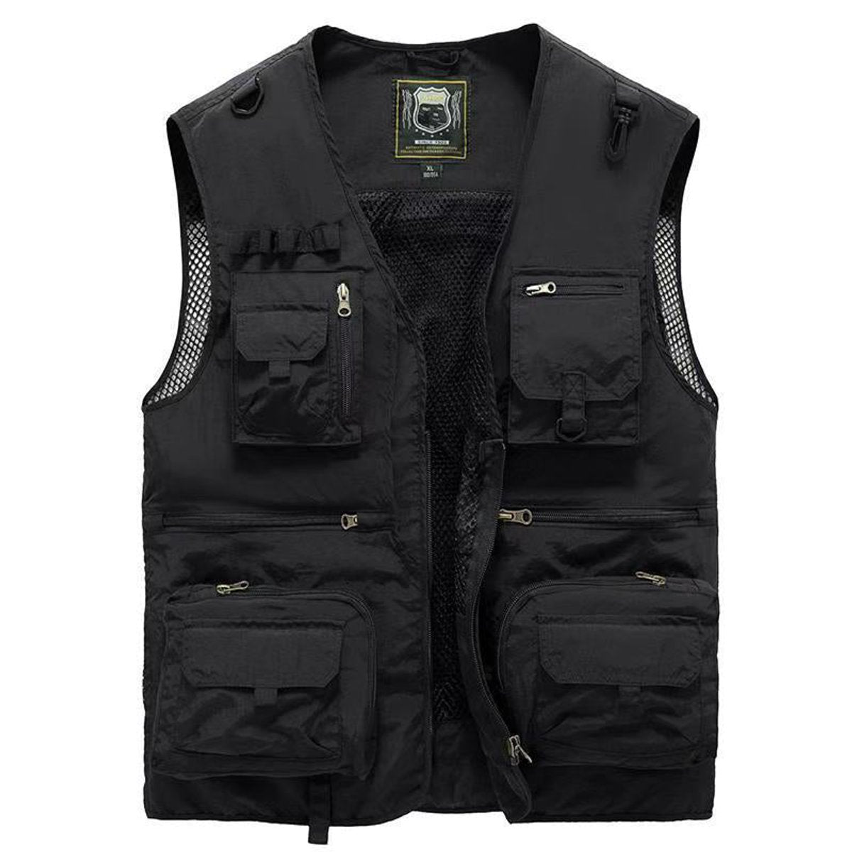 Men's Sleeveless Zip-Up Multi-Pocket Fishing Vest