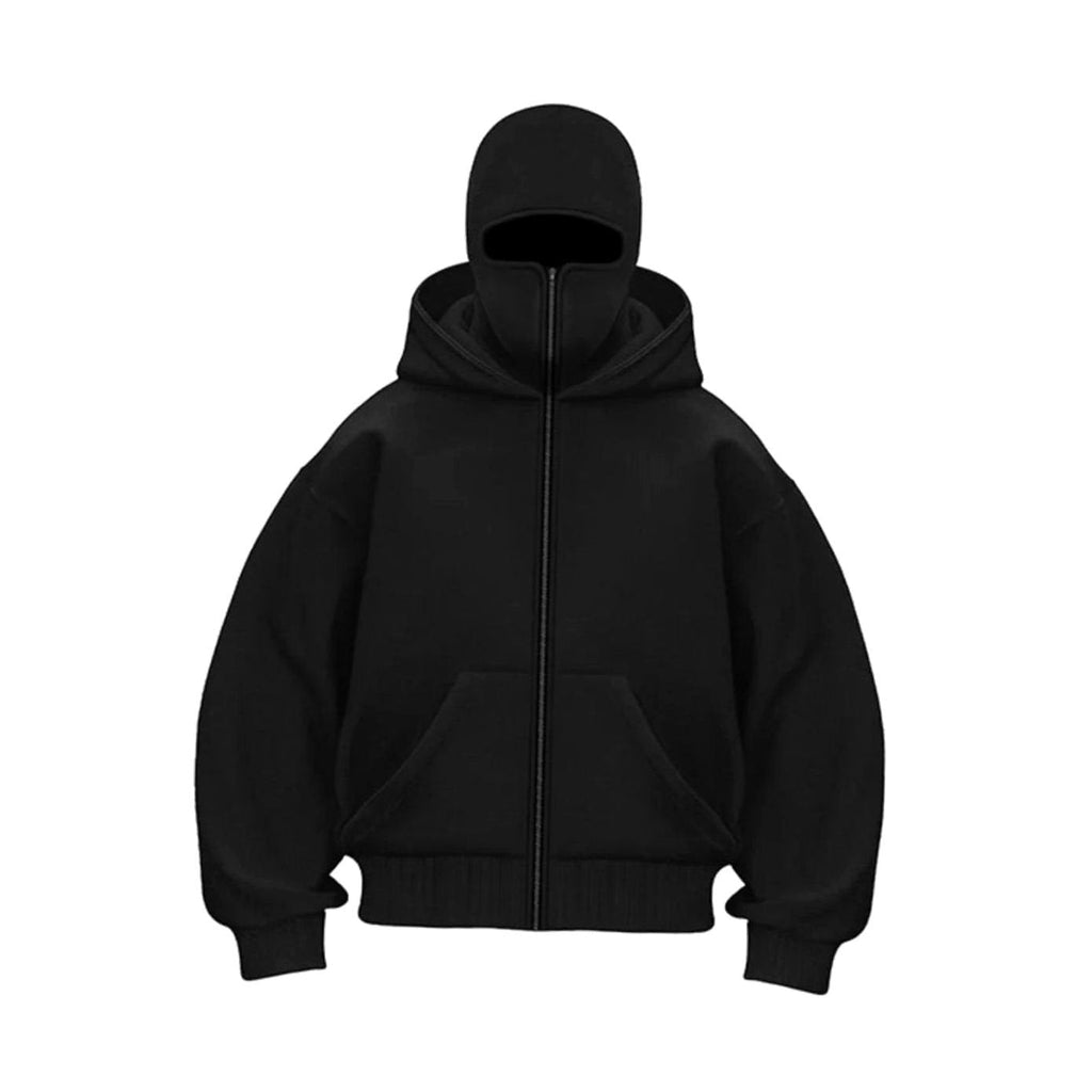 Men's Full-Zip Balaclava Hooded Fleece Jacket