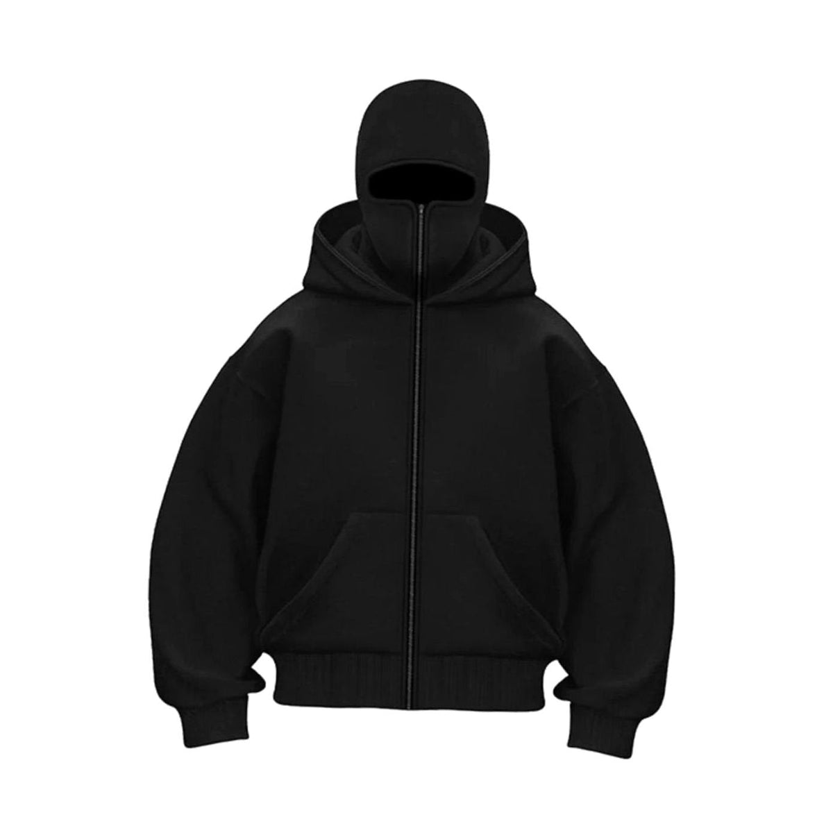 Men's Full-Zip Balaclava Hooded Fleece Jacket