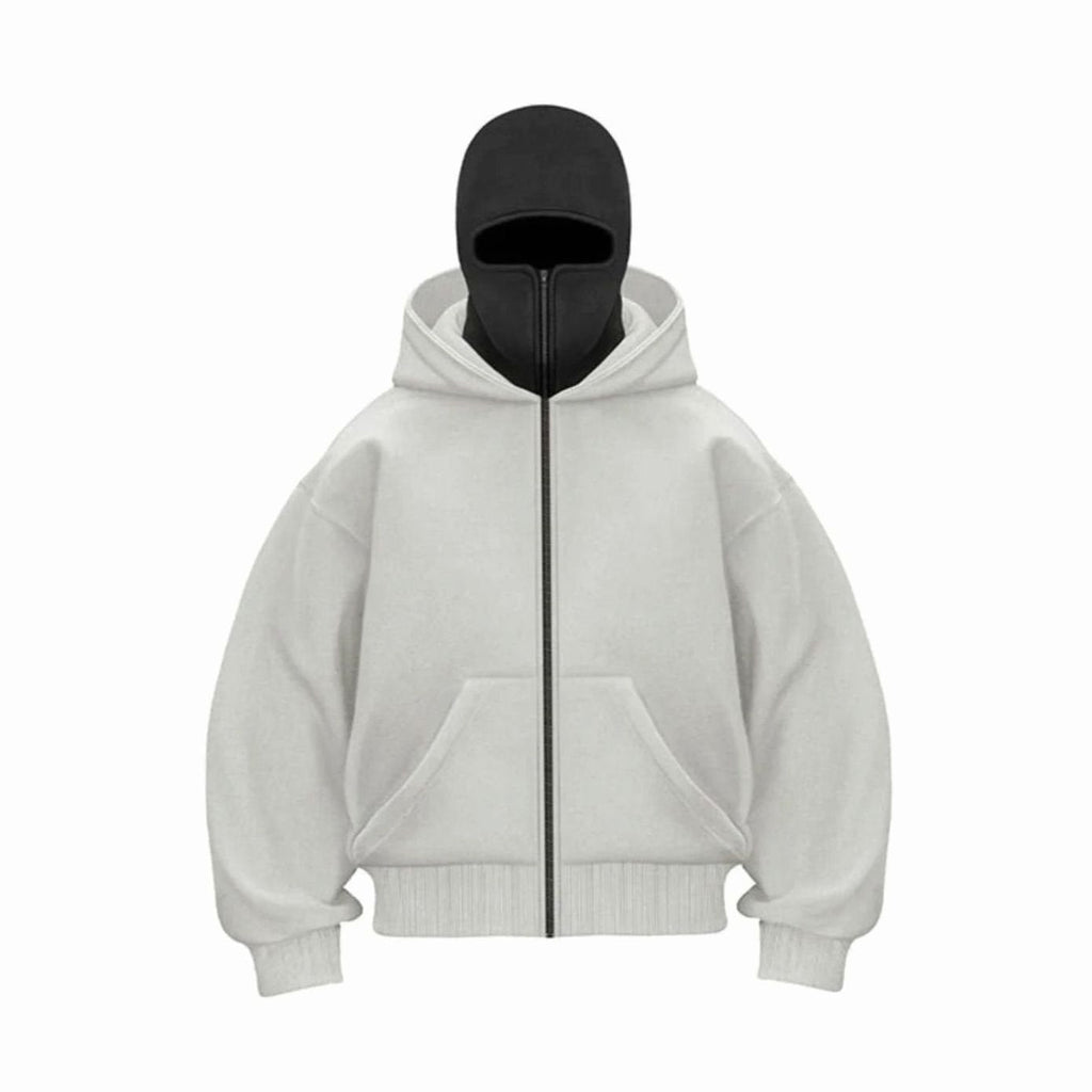 Men's Full-Zip Balaclava Hooded Fleece Jacket