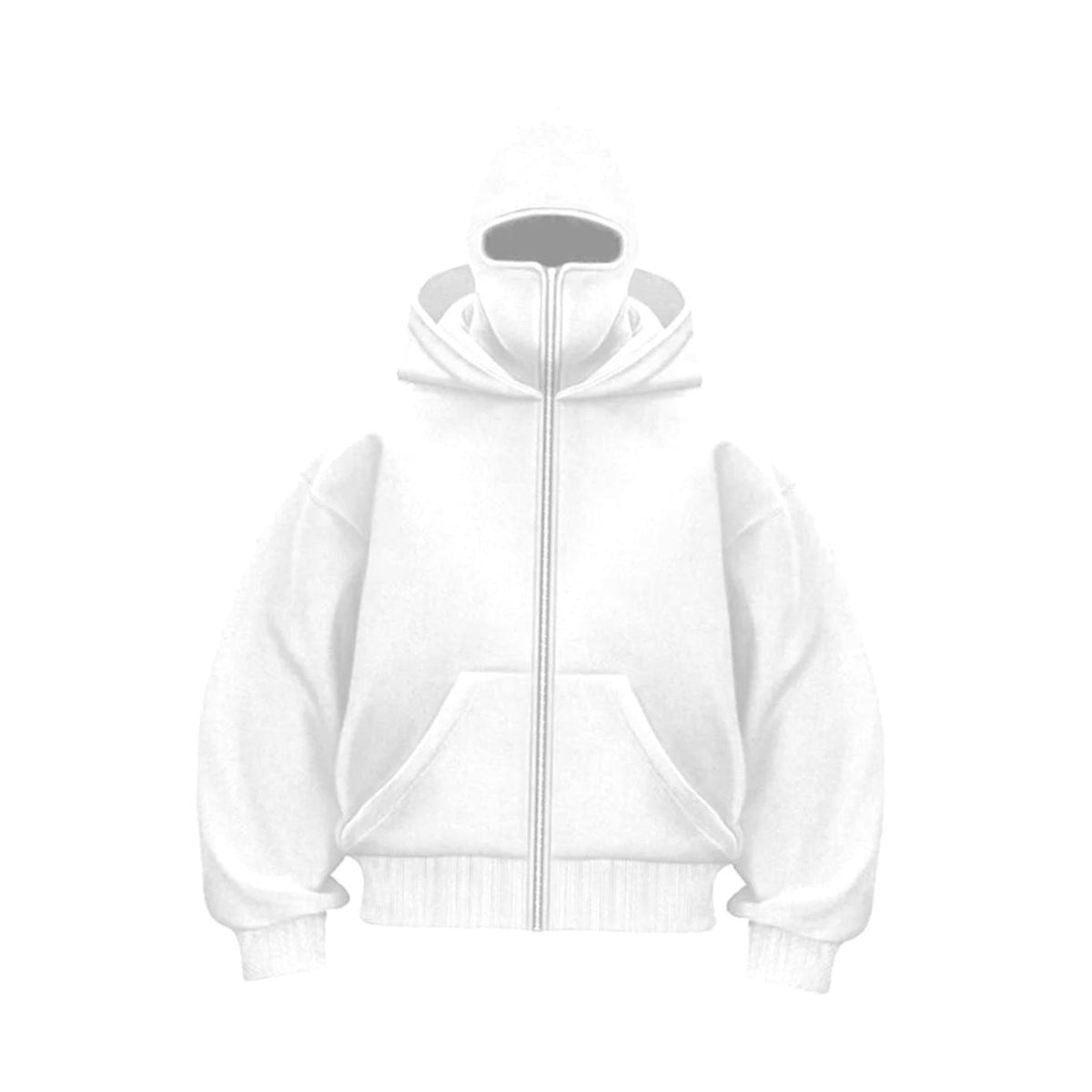 Men's Full-Zip Balaclava Hooded Fleece Jacket