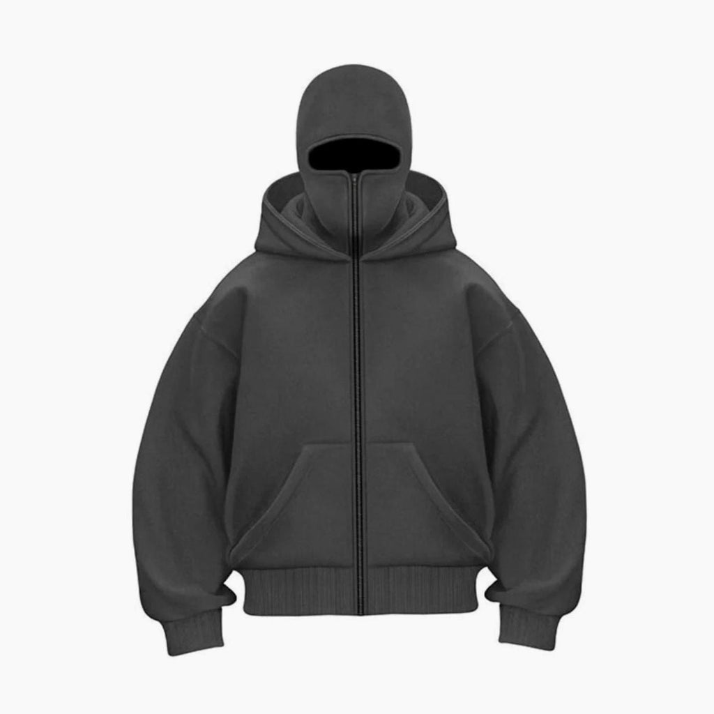 Men's Full-Zip Balaclava Hooded Fleece Jacket