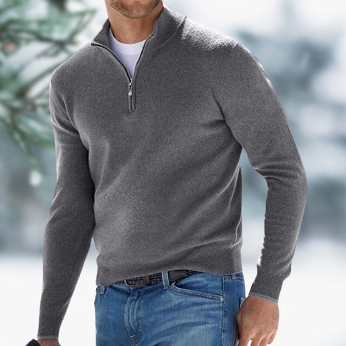 Men's Classic Quarter Zip Soft Knit Sweater