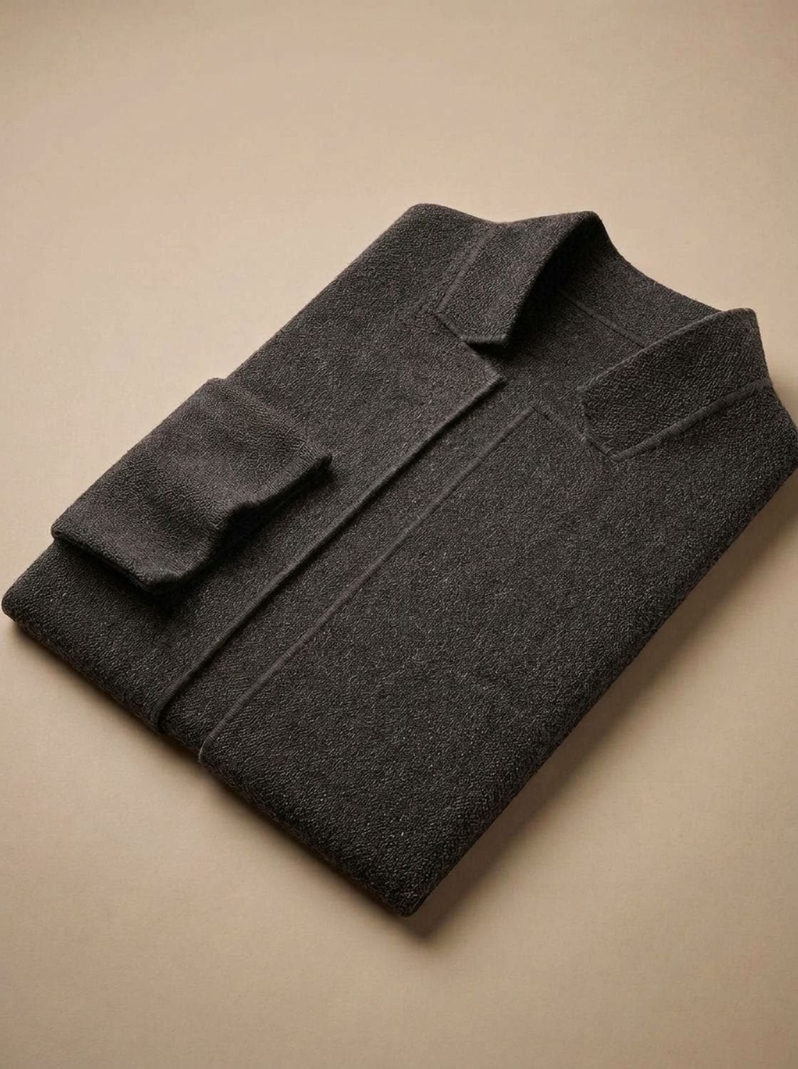 Men's Blazer-Style Tailored Slim Button Knit Cardigan