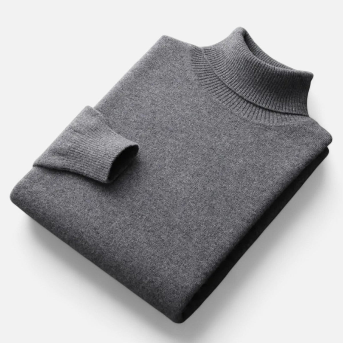Men's Quiet Luxury High-Lapel Knit Pullover Top