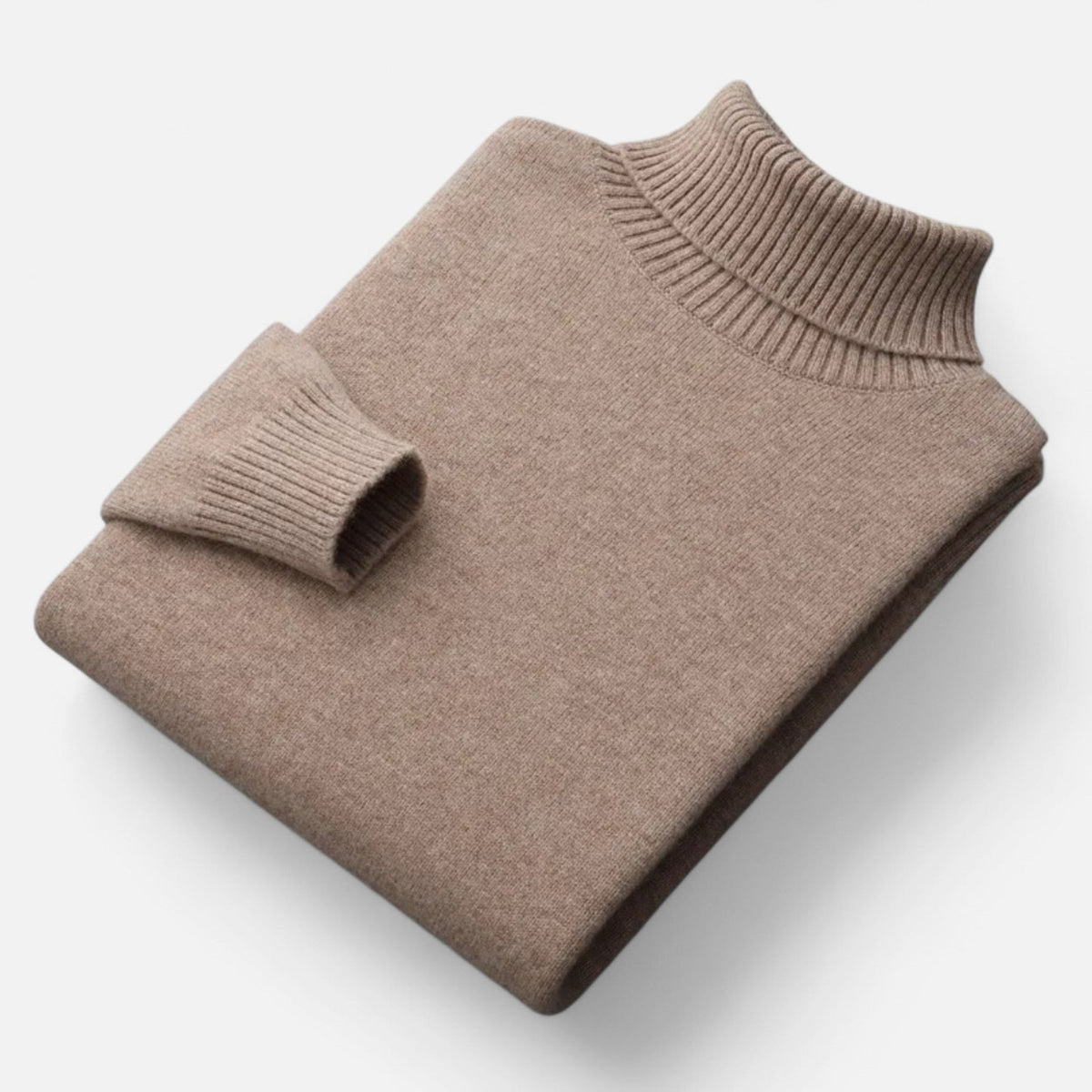 Men's Quiet Luxury High-Lapel Knit Pullover Top