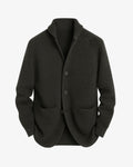 Men's Sharp Silhouette Ribbed Knit Buttoned Cardigan