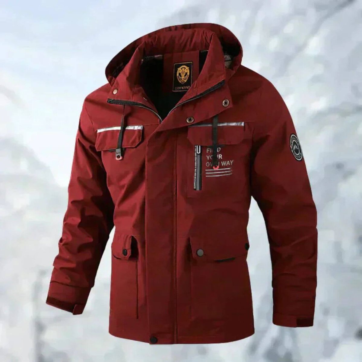 Men's Windproof Waterproof Quilted Coat
