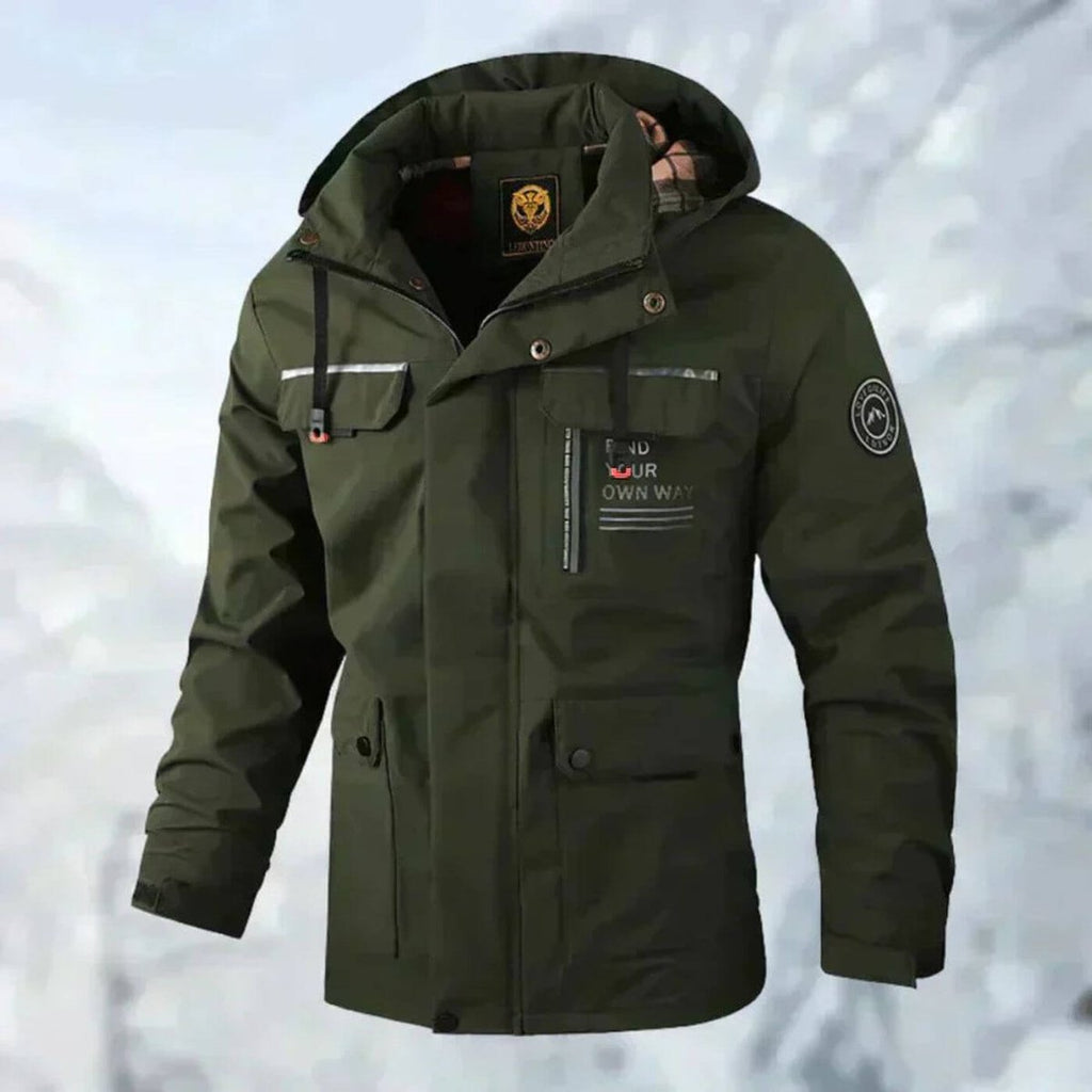 Men's Windproof Waterproof Quilted Coat