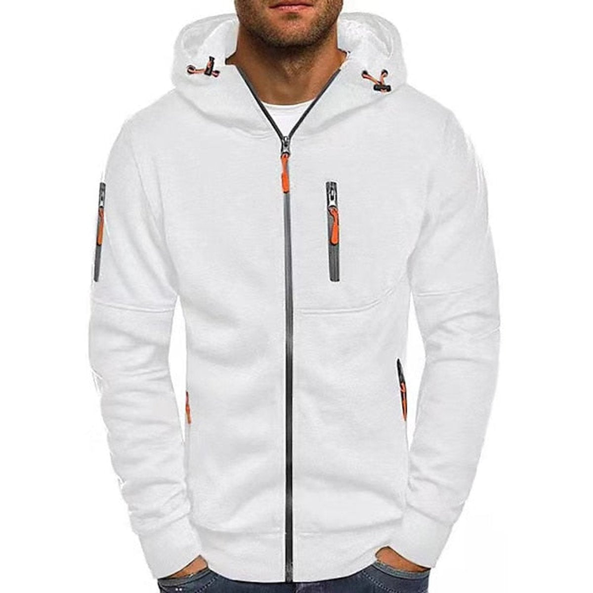 Men's Cozy Fleece Zipper Hoodie Jacket