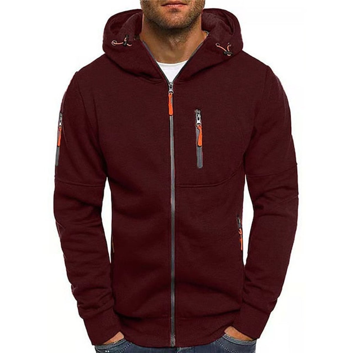 Men's Cozy Fleece Zipper Hoodie Jacket
