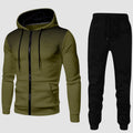 Men's Matching Training Travel Zip Hoodie Tracksuit