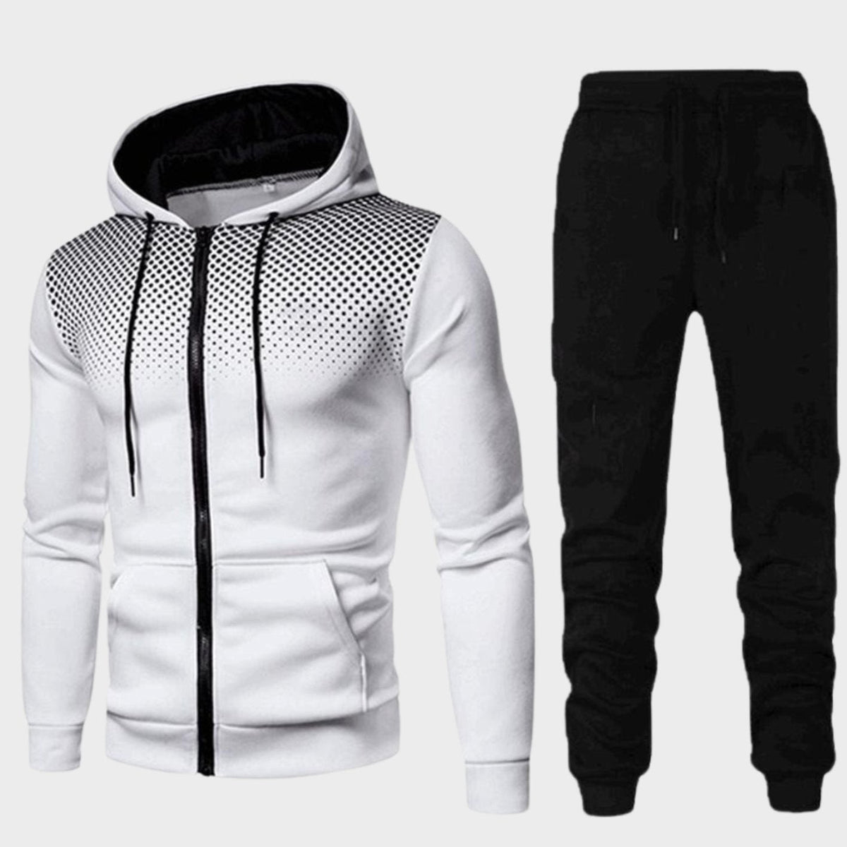 Men's Matching Training Travel Zip Hoodie Tracksuit