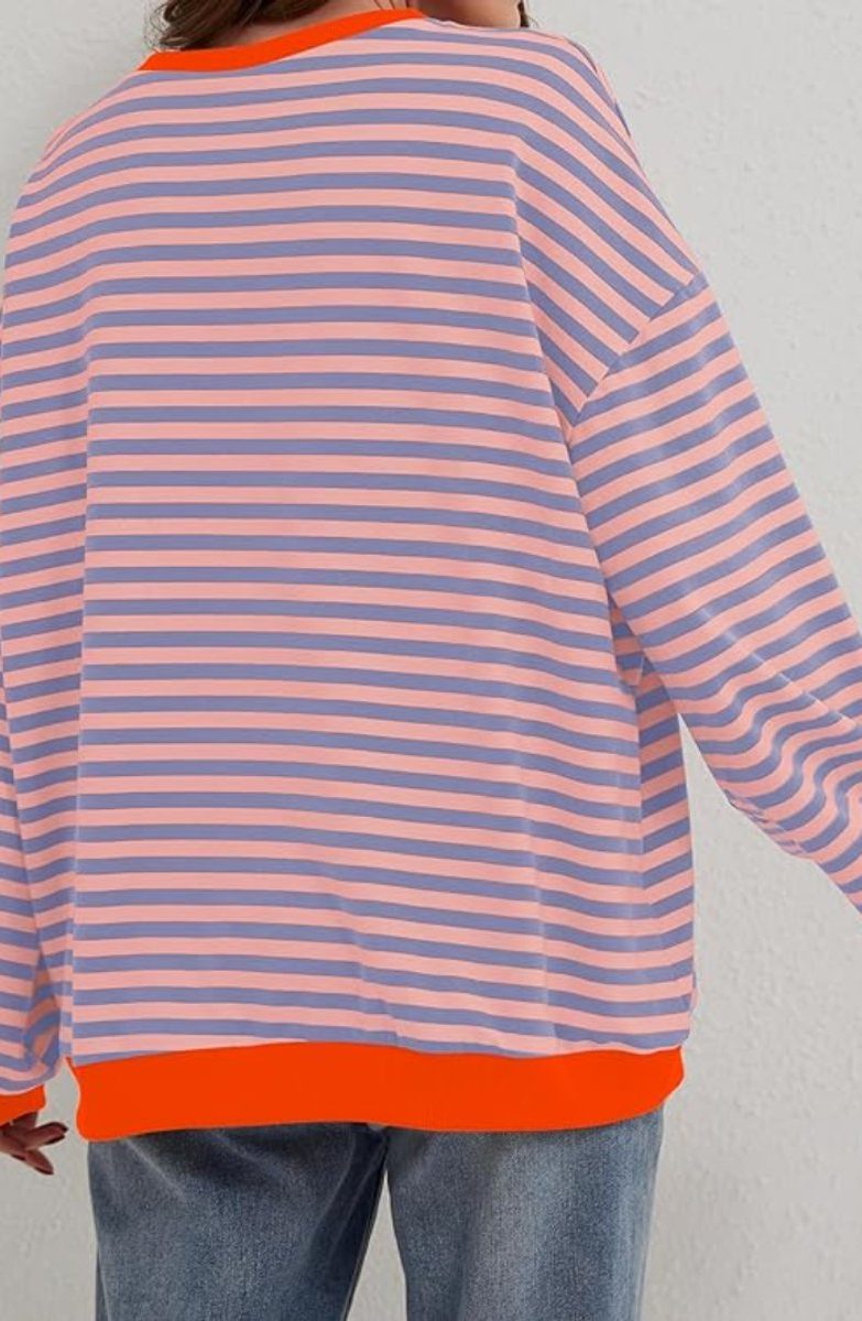 Women's Roomy Striped Relaxed Weekend Sweater
