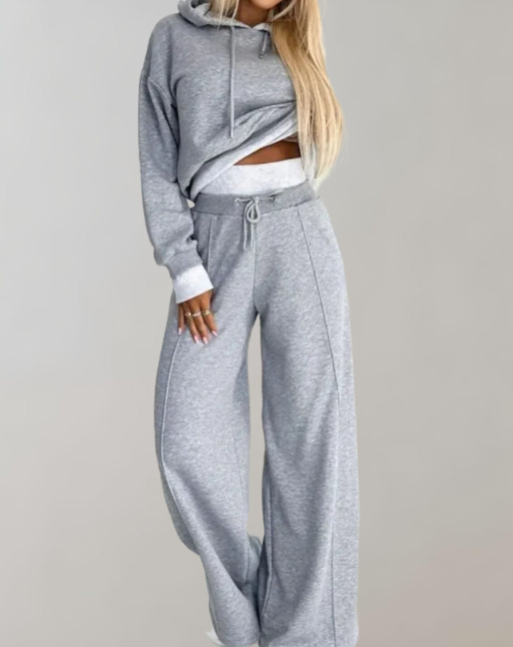 Women's Casual Travel Hoodie and Pants Lounge Set