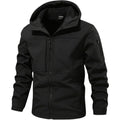 Men's Rain-Ready Softshell Jacket with Attached Hood