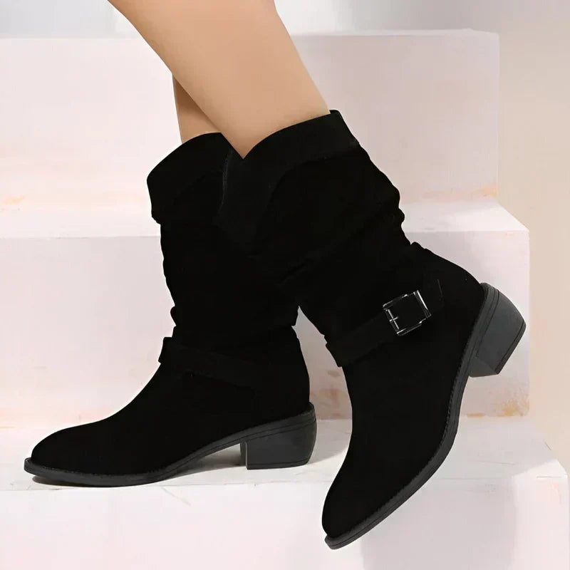 Women's Gel Sole Supportive Faux Suede Boots