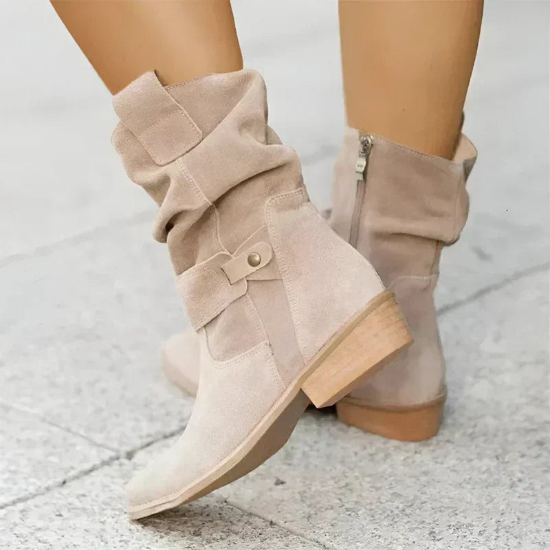 Women's Gel Sole Supportive Faux Suede Boots