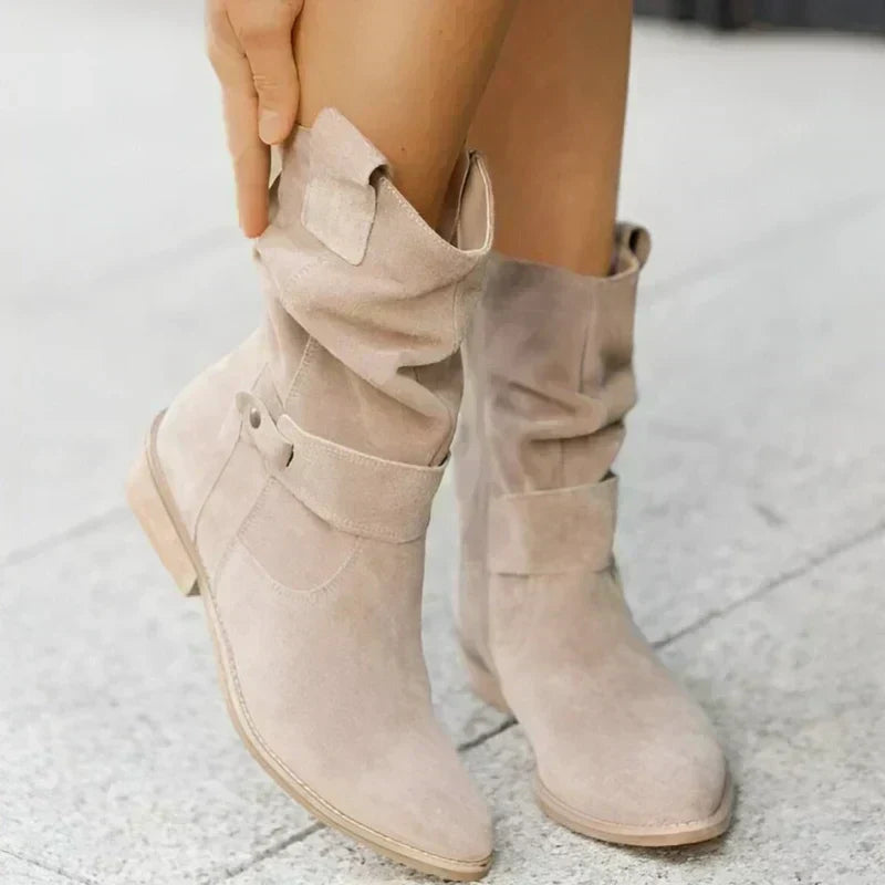 Women's Gel Sole Supportive Faux Suede Boots