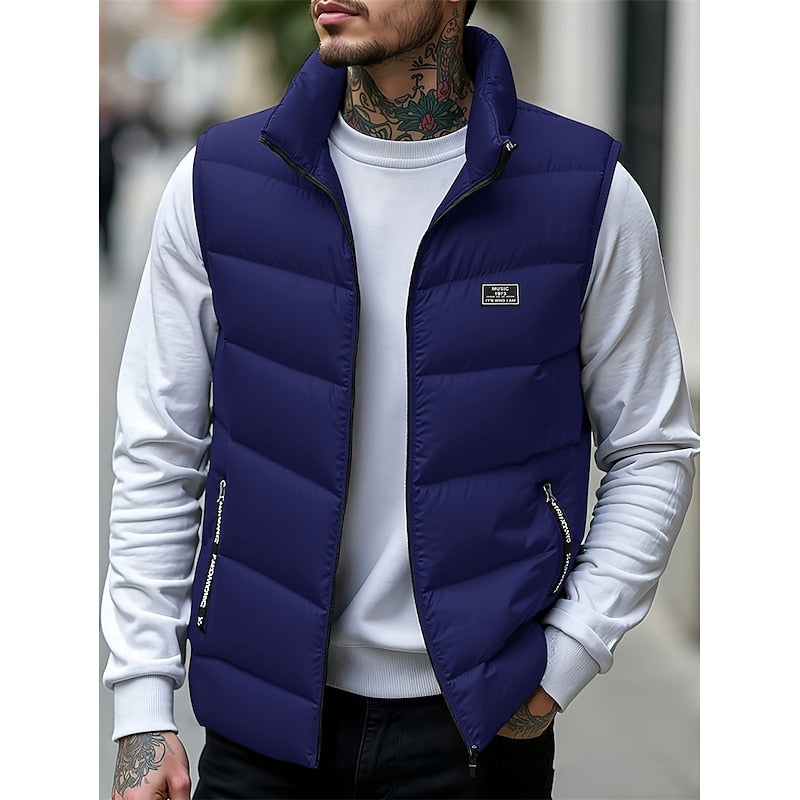 Men's Insulated Quilted Sleeveless Puffer Vest