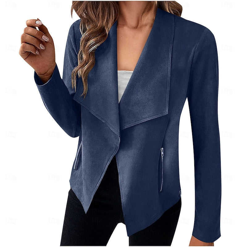 Women's Soft Draped Cardigan-Style Jacket