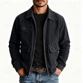 Men's Flap Pocket Full Zip Cord Work Jacket