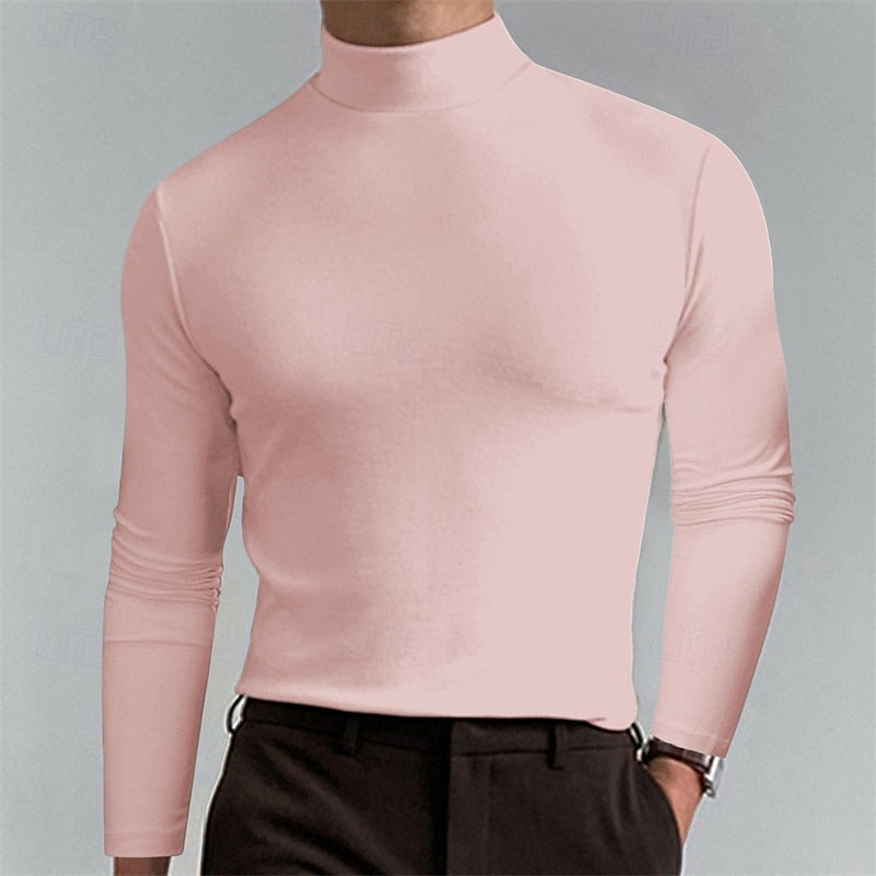 Men's Winter Turtleneck Sweater with Classic Fit