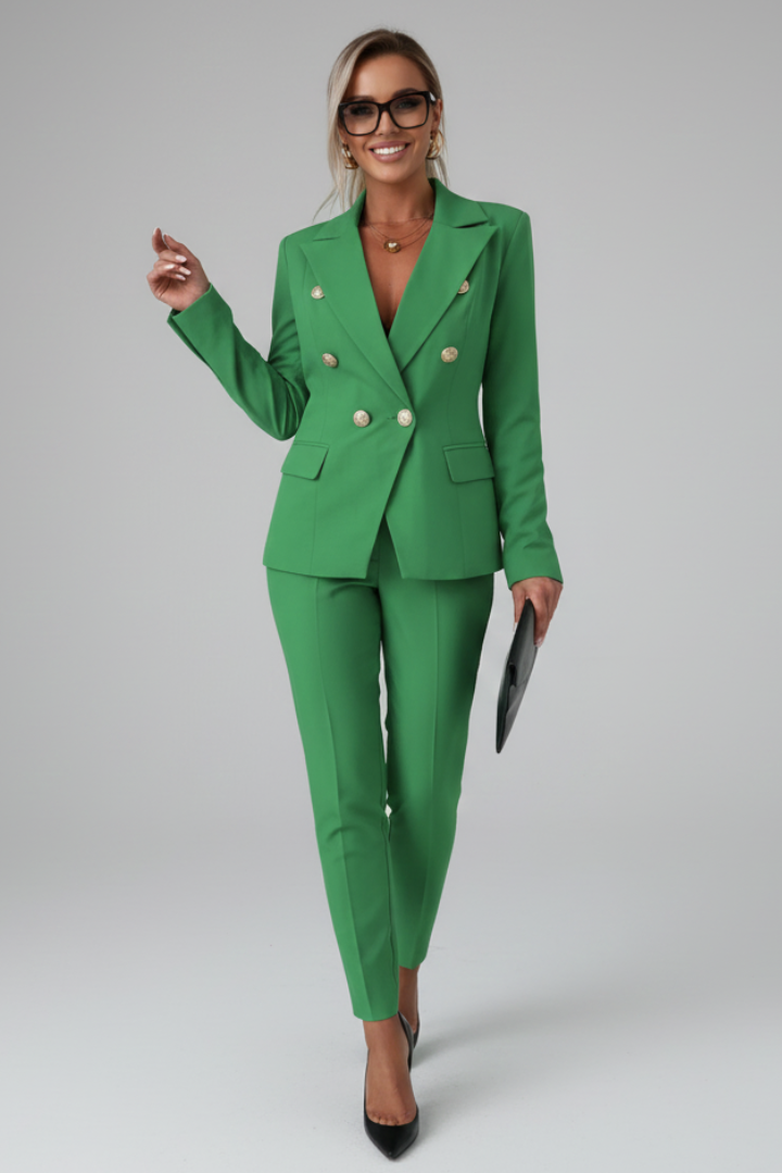 Women's Confident Tailored Meeting Formal Blazer Suit