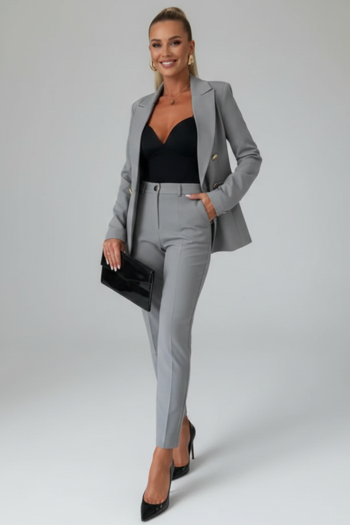 Women's Confident Tailored Meeting Formal Blazer Suit