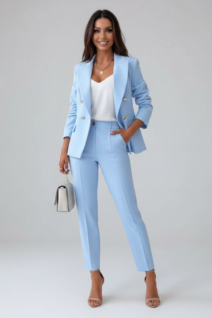 Women's Confident Tailored Meeting Formal Blazer Suit