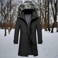 Men's Rain-Resistant Extended-Length Hooded Parka