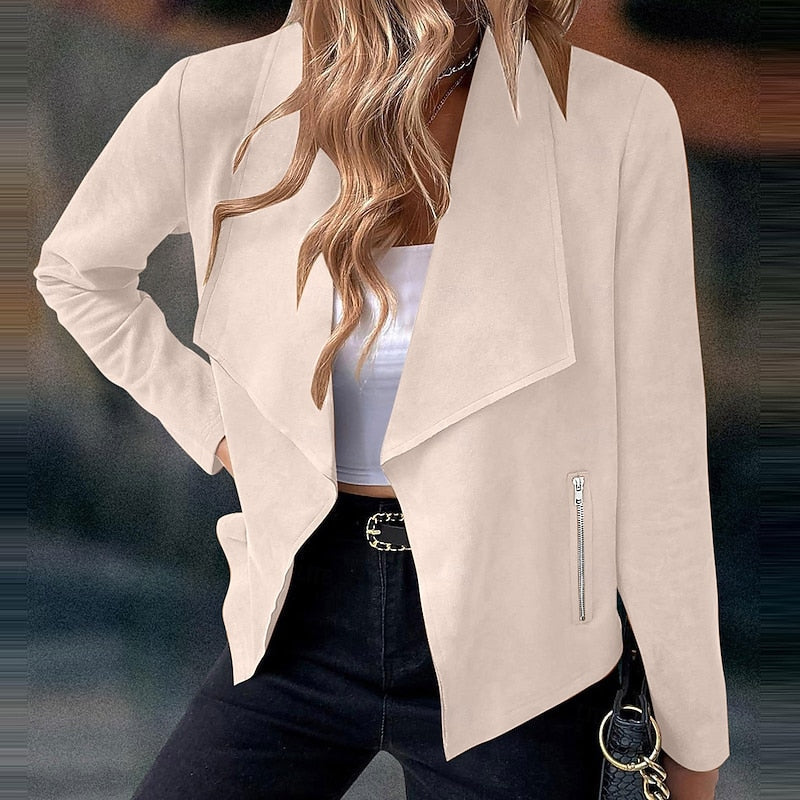 Women's Soft Draped Cardigan-Style Jacket