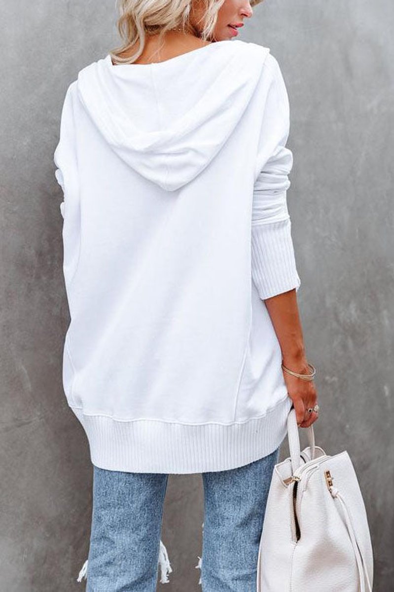 Women's Roomy Snap-Button Hoodie Pullover