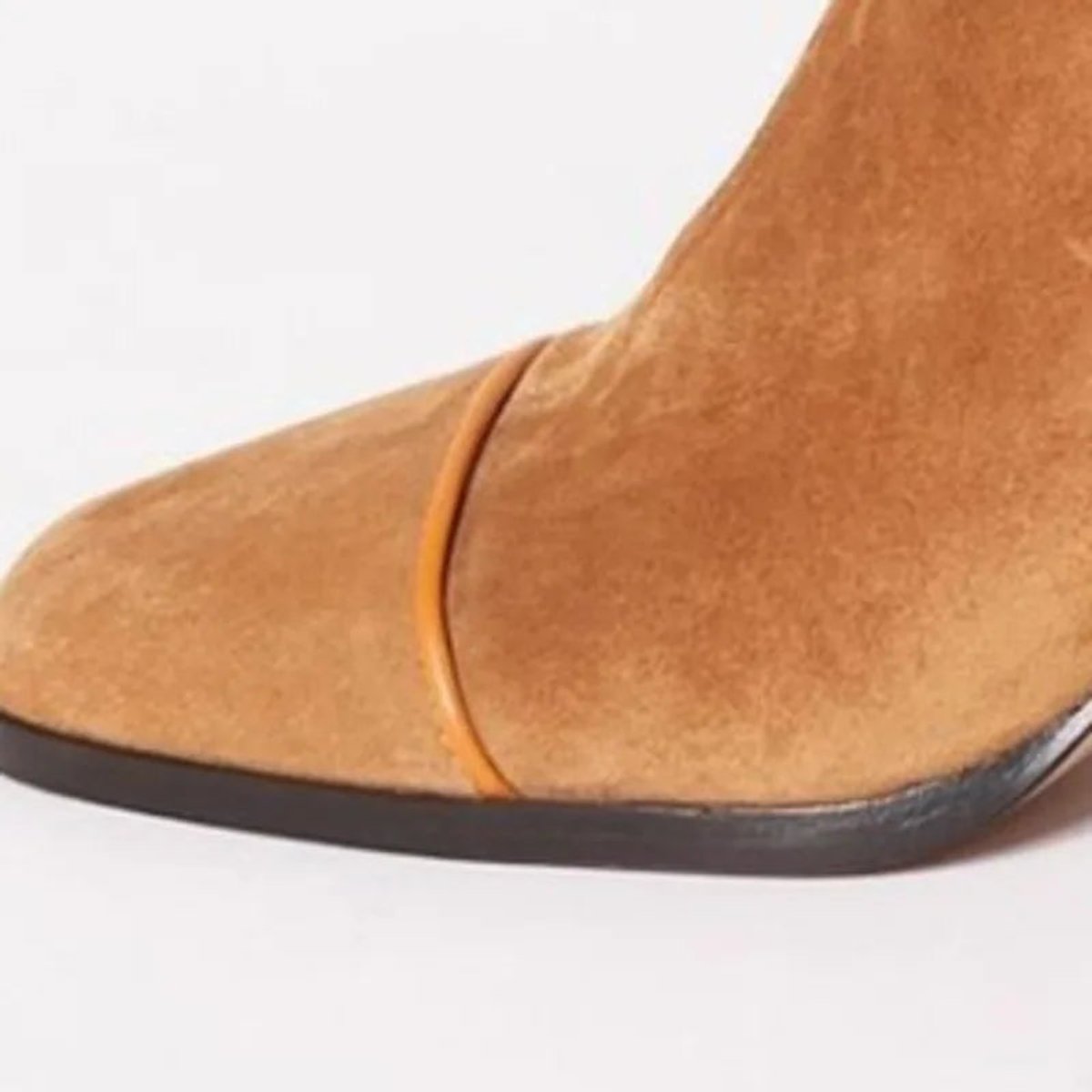 Women's Leopard Print Toe Block-Heel Suede Short Boots