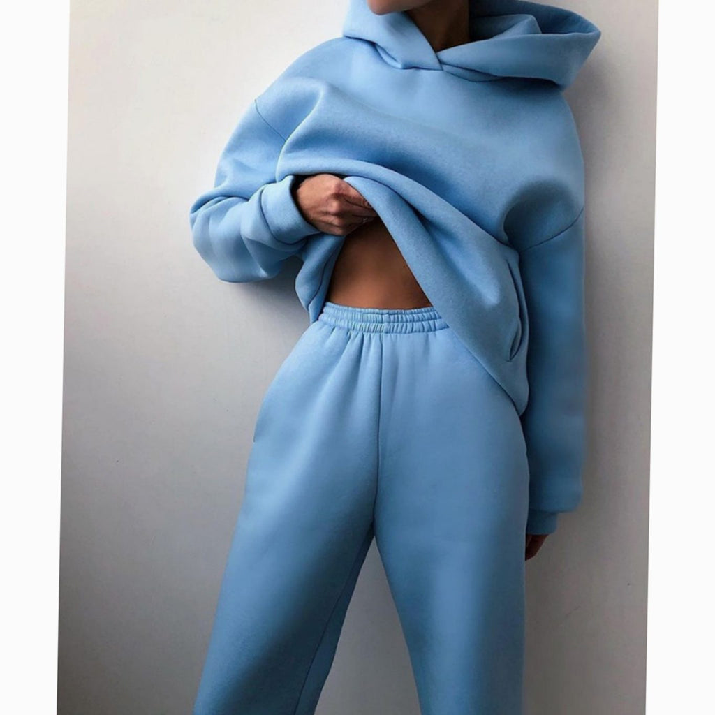 Women's Cozy Movie Night Hoodie Sweatsuit Set