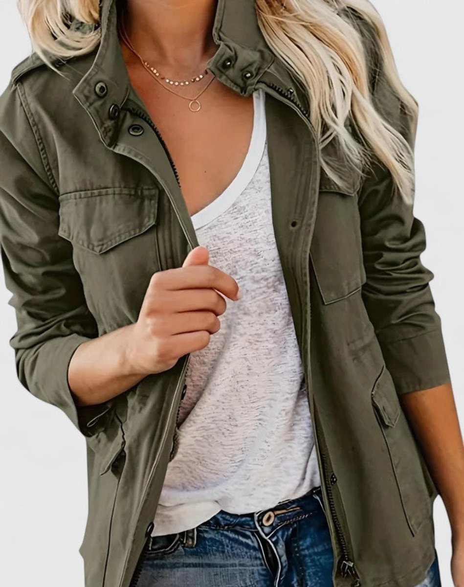 Women's Cinched Waist Light Field Jacket