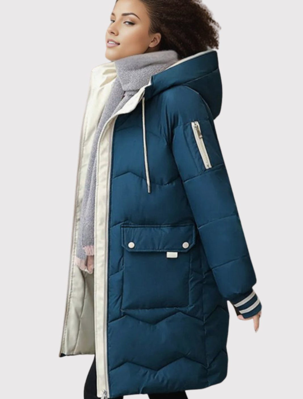 Women's Thick Insulated Puffer Coat with Hood