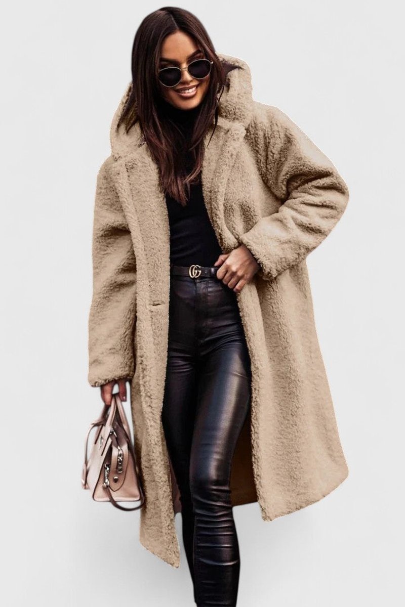 Women's Cozy Teddy Fleece Winter Coat
