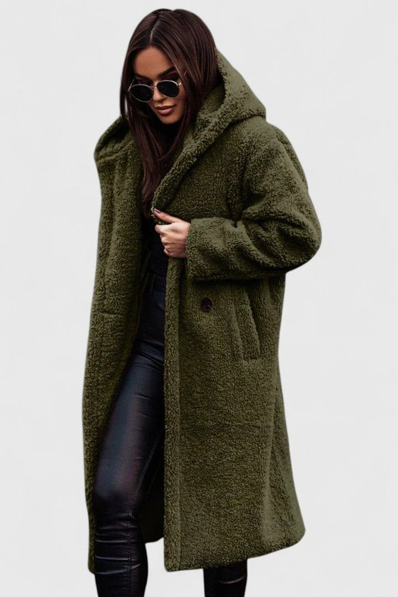 Women's Cozy Teddy Fleece Winter Coat