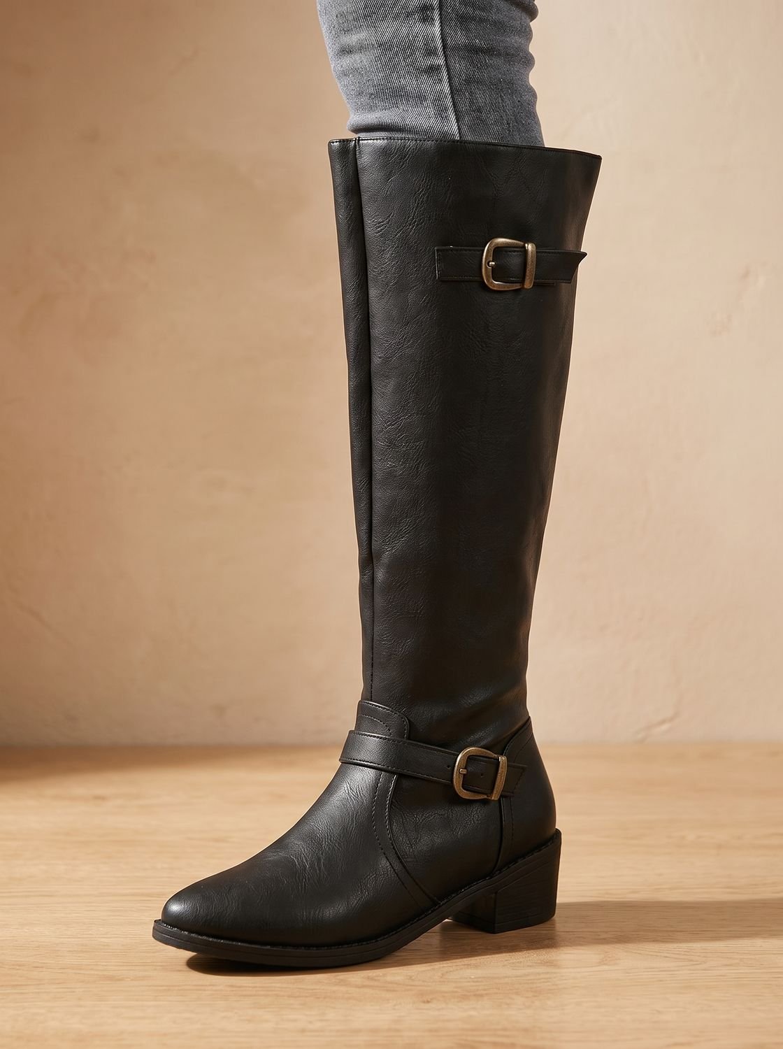 Women's Tall Riding Boots with Cushioned Footbed