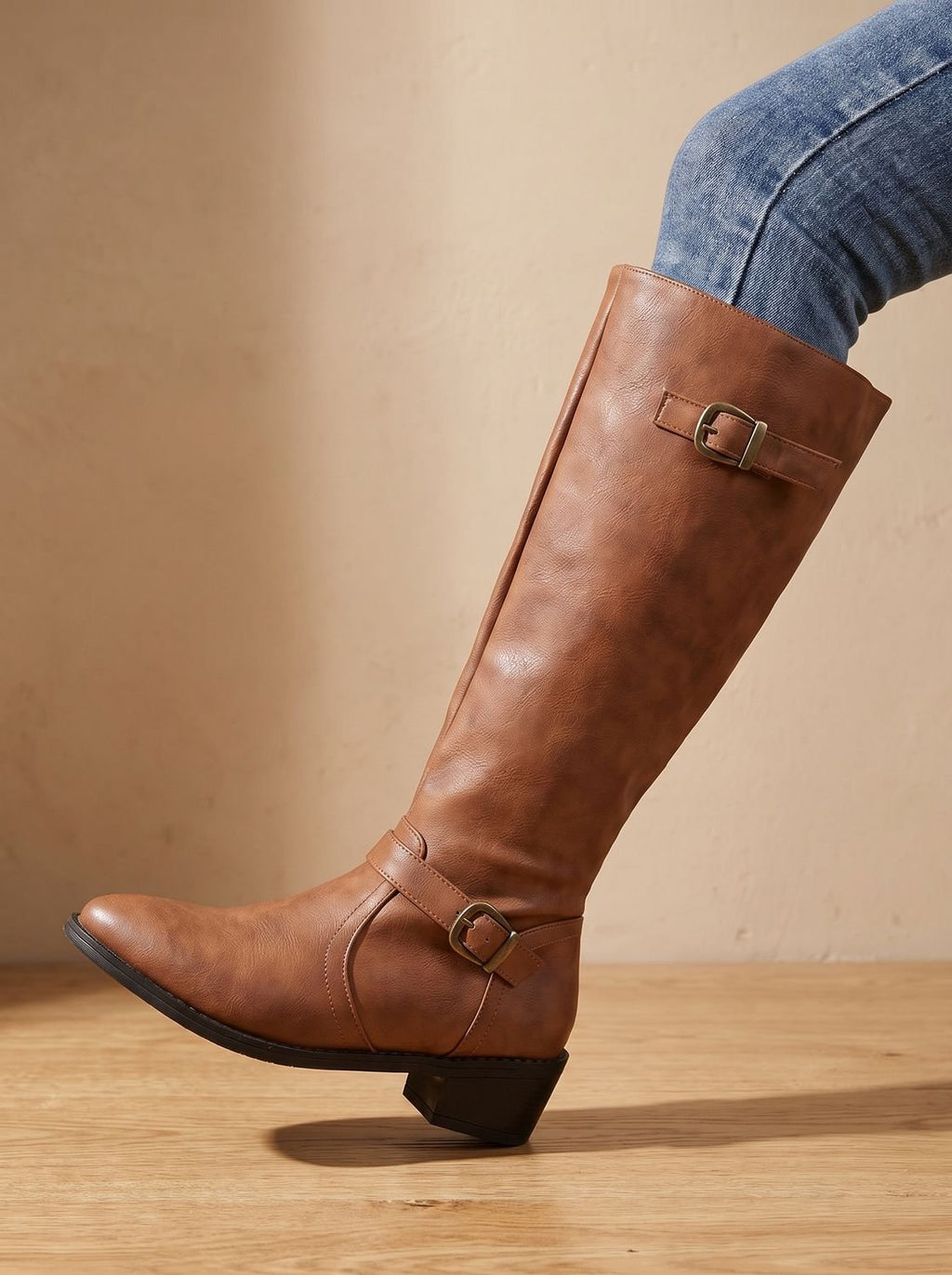 Women's Tall Riding Boots with Cushioned Footbed